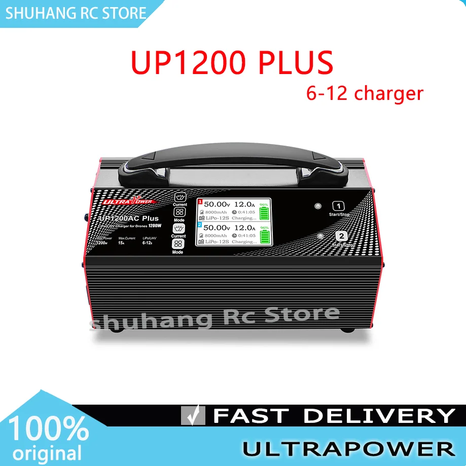 

UltraPower UP1200AC PLUS 6-12S LiPo Battery Balance Charger 1200W/15A One Key Charge for Agriculture Drone and UAV Electric Type