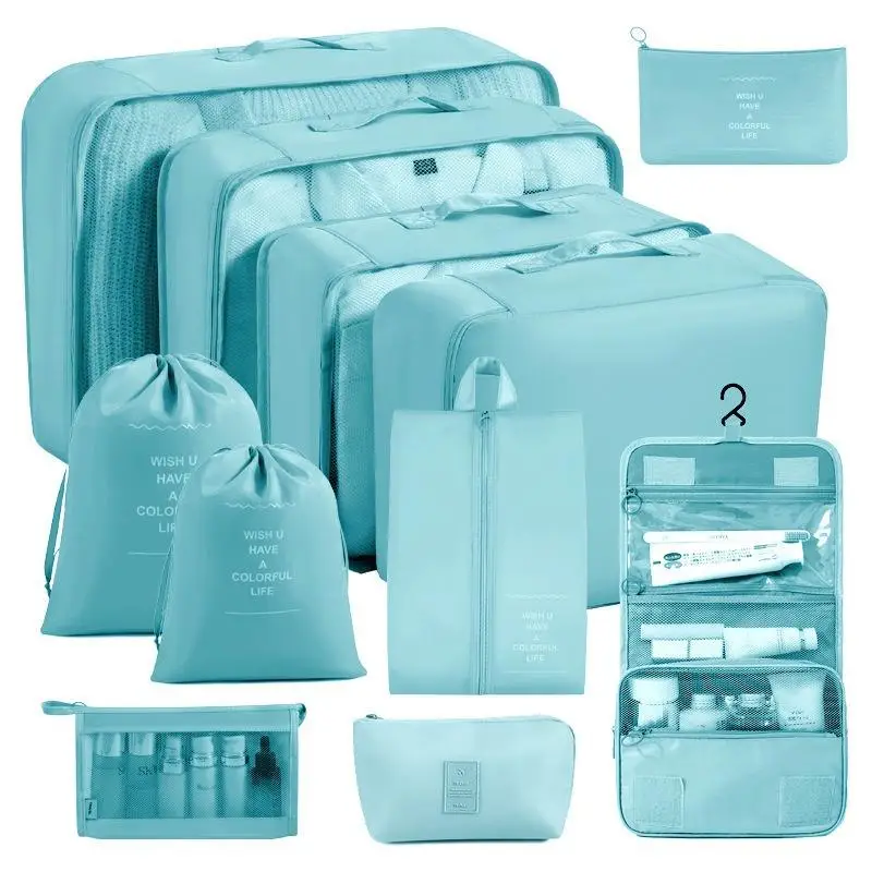 

Large Capaci Waterproof Travel Storage Bag Set of Eight for Busin Trips Overseas Durable Polyester Organizer Bags