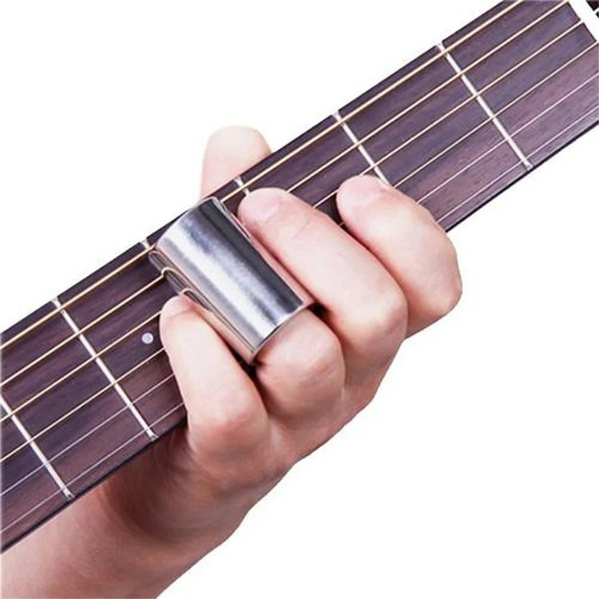 Stainless Steel Metal Guitar Slide Slider Finger Knuck String Slides Tone for Guitar String Instruments Accessories