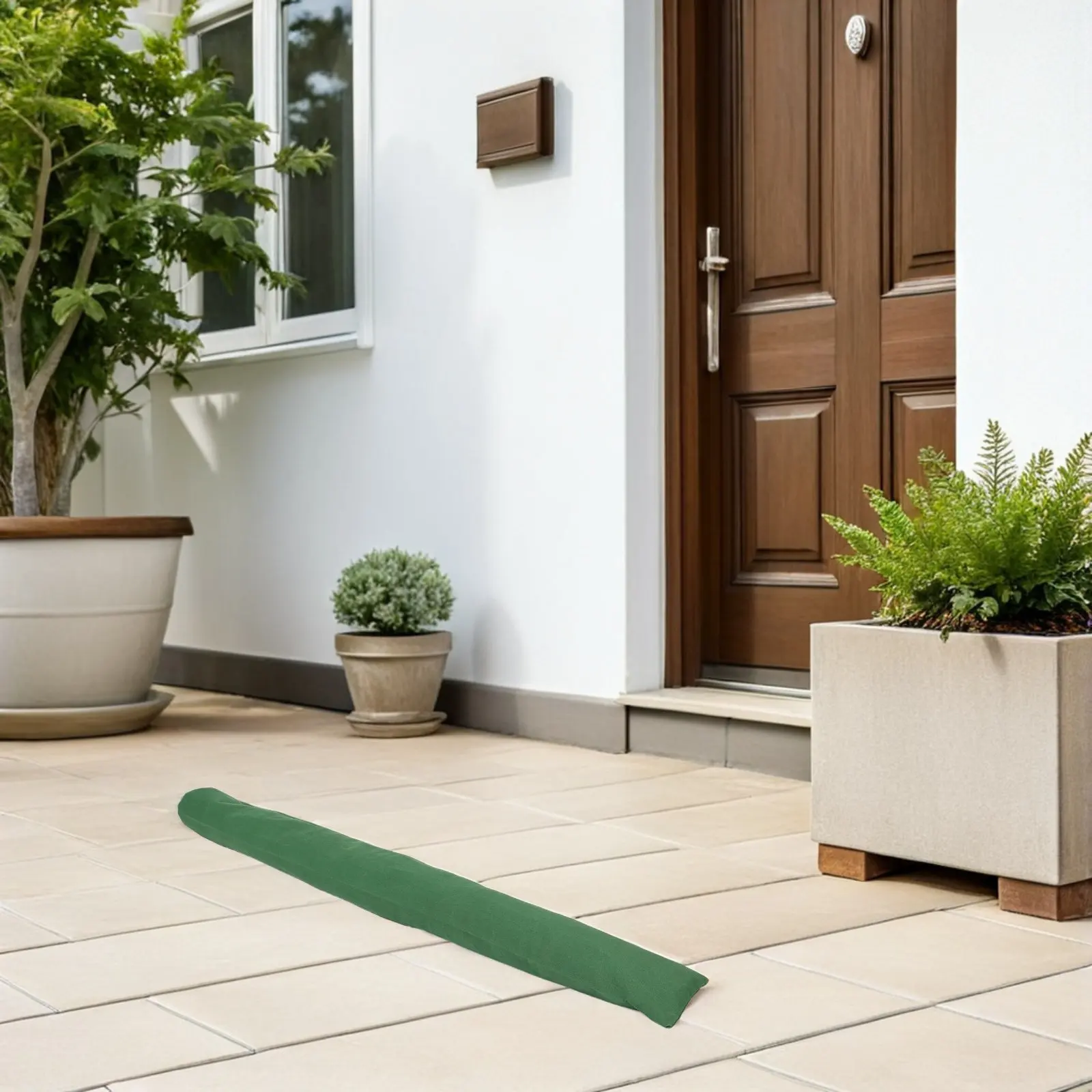 3Pcs Canvas Flood Barrier Sandbags Long Sand Bag Tubes Elastic Band Basement Garage Door Flood Prevention Rain Wind Barrier