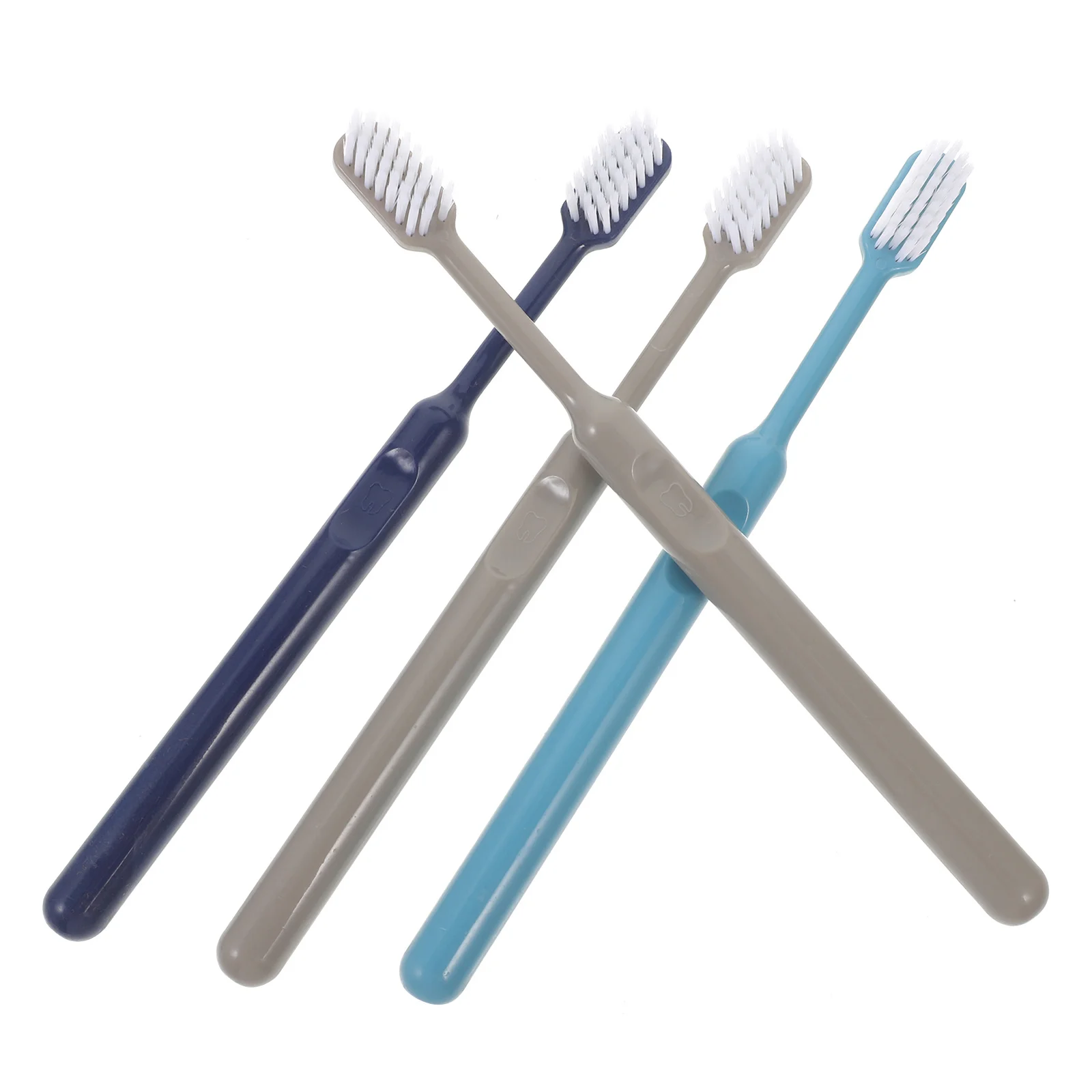 

4Pcs Soft Bristle Toothbrushes Durable Ergonomic Wide Head Long Handle for Home Travel Adults Oral Care Tool Adults Toothbrush