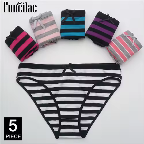 Women's cotton panties Girl Briefs Ms. cotton underwear bikini underwear sexy Ladies Briefs Free shipping 5 Pcs/set - Image 11