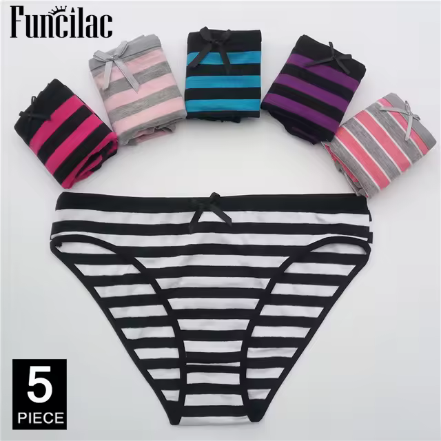 Women's cotton panties Girl Briefs Ms. cotton underwear bikini underwear sexy Ladies Briefs Free shipping 5 Pcs/set - Image 11