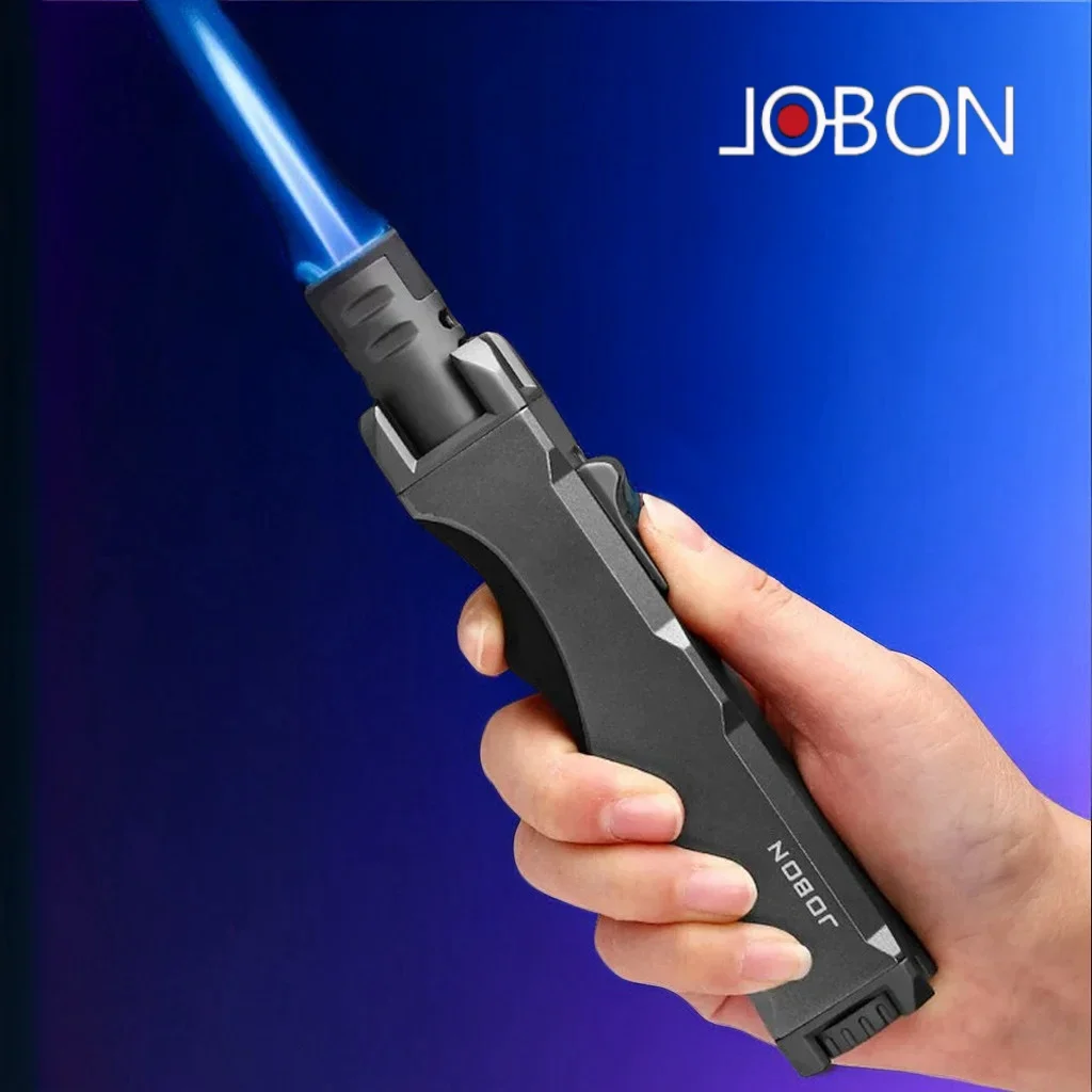 JOBON Outdoor Windproof High Power Welding Torch Turbo Torch Butane Gas Kitchen Lighter Tool for Kitchen BBQ Welding Man\'s Gifts