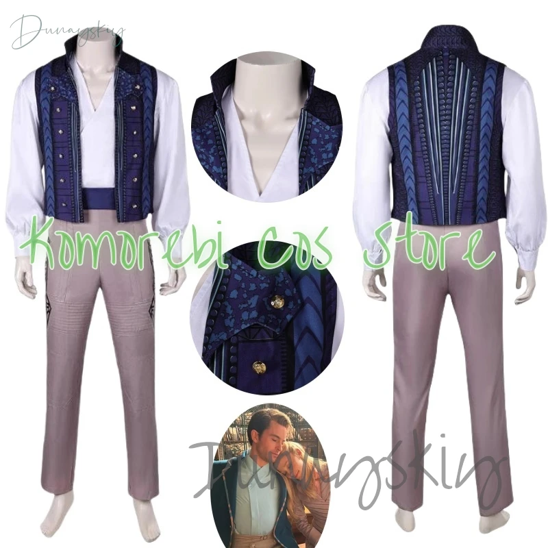 

Костюм для косплея Prince Fiyero, маскировка с злой для взрослых, мужская одежда, рубашки, жилет, брюки, наряды, карнавальный костюм на Хэллоуин