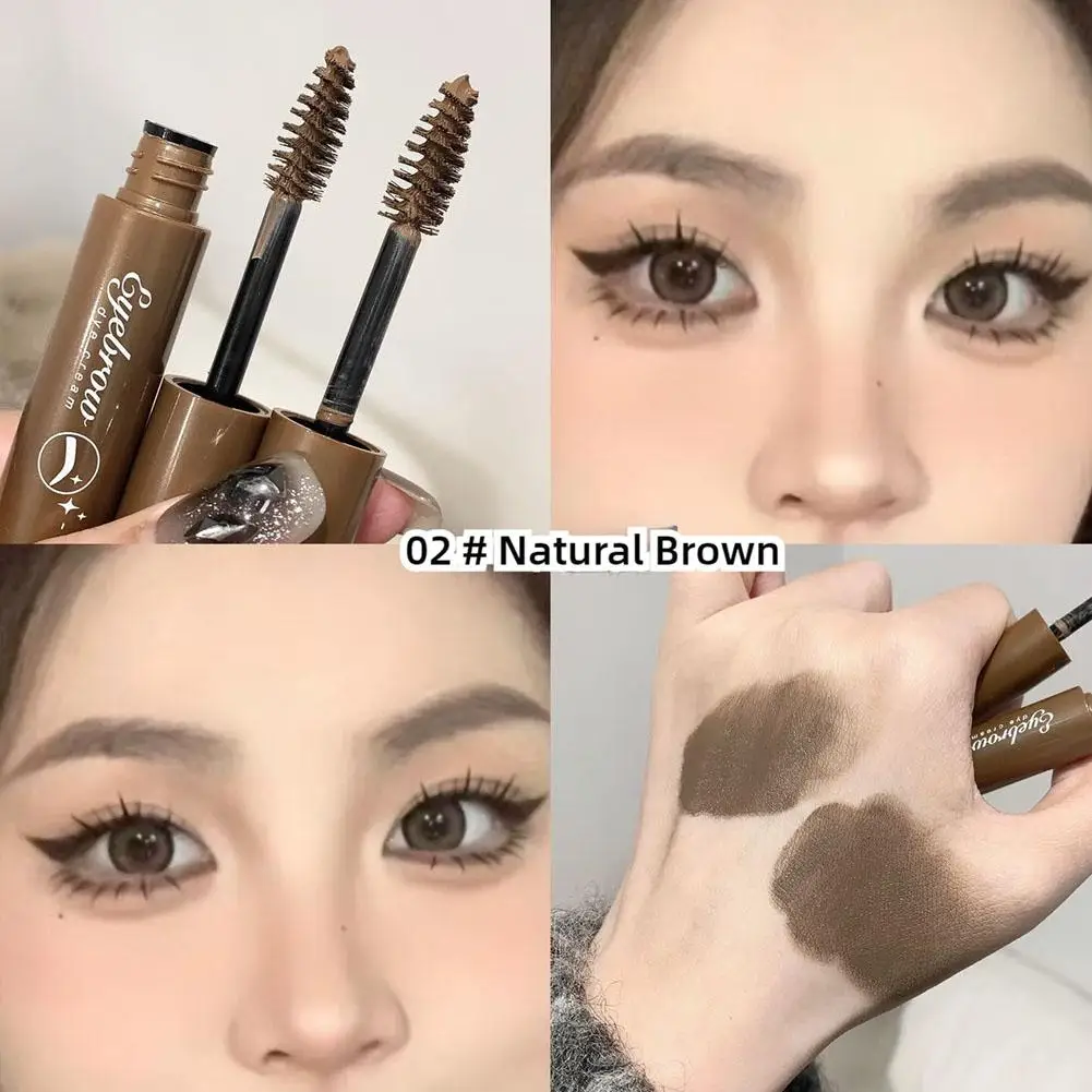 3D 눈썹 염료 크림 오랫동안 지속되는 브라운 블랙 컬러 눈썹 마스카라 색조 Sweatproof Wild Brow Enhancer 크림 화장품 초보자