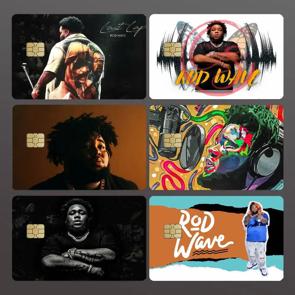 Rapper R-Rod W-Wave Credit Skin Cover Card Stickers 4PCS Film Bus Pass Front Decoration Bank Debit Waterproof