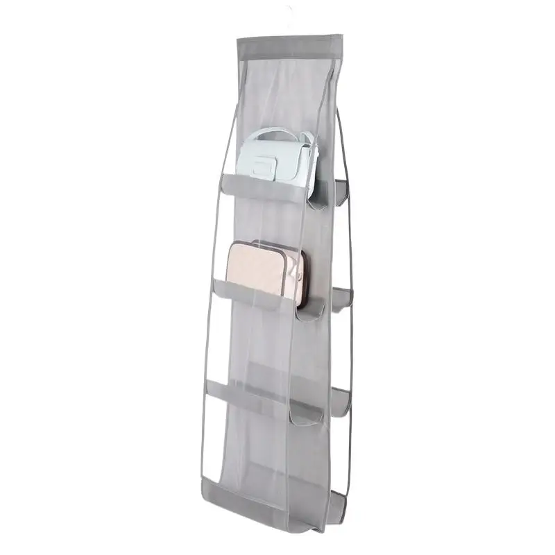 1 Stück platzsparender, mehrschichtiger Organizer zum Aufhängen – aus strapazierfähigem, nicht gewebtem Material, geeignet für Handtaschen, Geldbörsen und Accessoires. – Detail 3