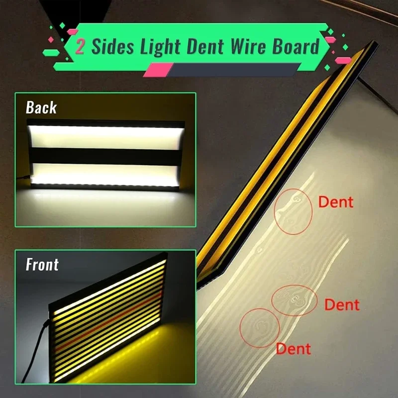 Super-PDR Line Board Lamp Dent Remove Wire Light Board Dent Reflector Repair Tools Car Depression Repair Assist LED Lamp