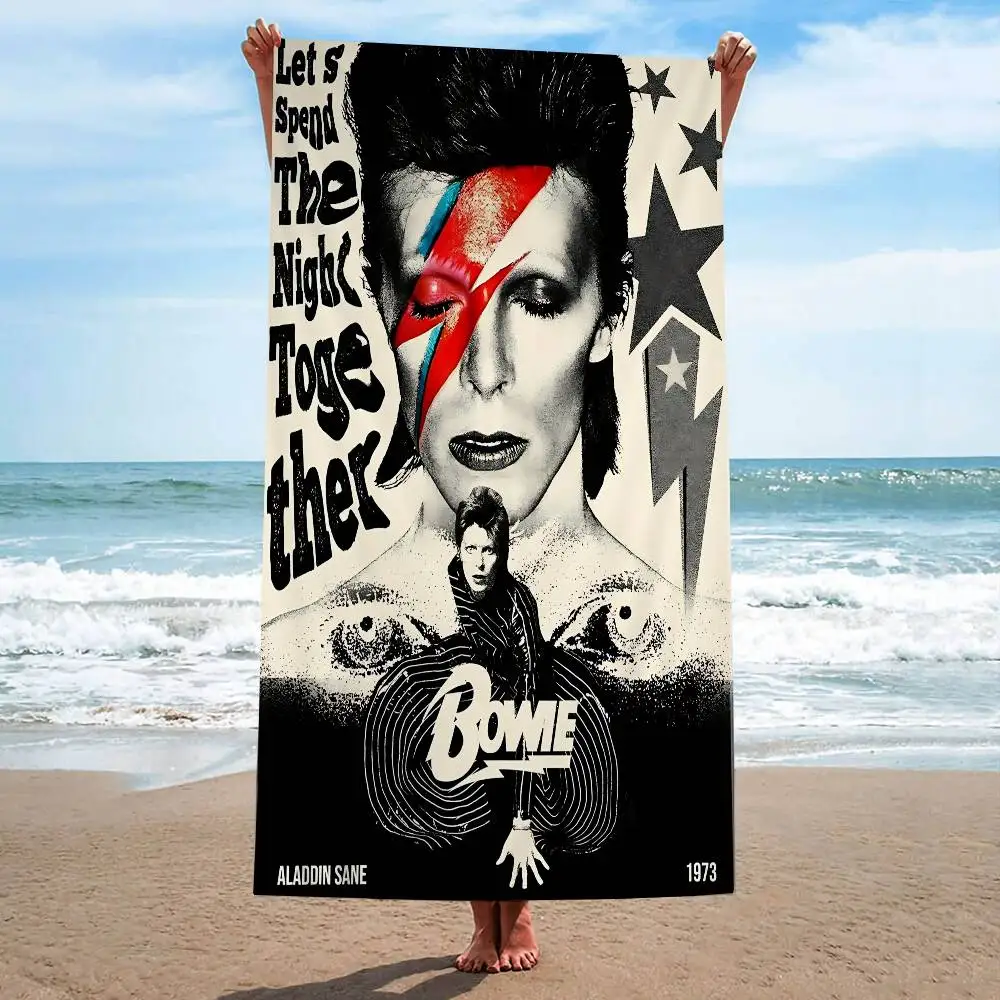 Classic Singer D-David B-Bowie Microfiber Beach Towel Absorbent Quick dry Soft Yoga Swimming Resort Mountain Climbing Towel