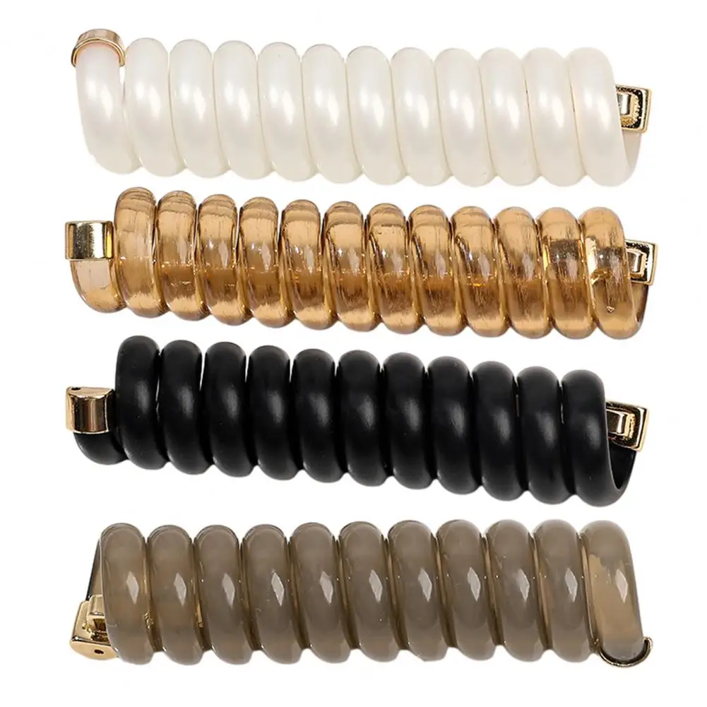 Elegant Hair Rope High Elastic Straight Phone Line Hair Band Women High Ponytail Quick Bounce Hair Rope