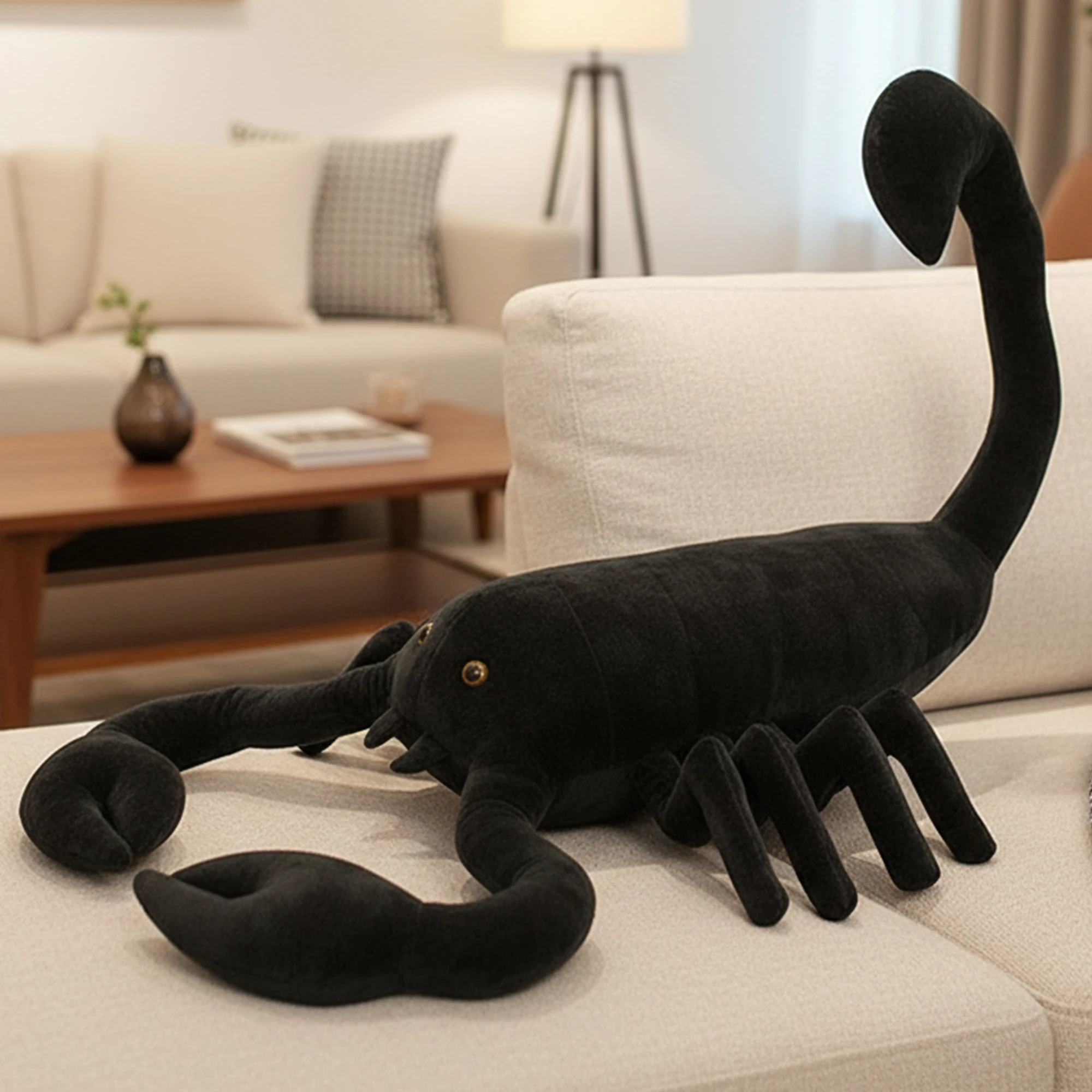 40-120 سنتيمتر محاكاة كبيرة الحجم الأسود العقرب ألعاب من القطيفة الحشرات الإبداعية العقرب محشوة الدمى هدايا لعيد الميلاد هالوين