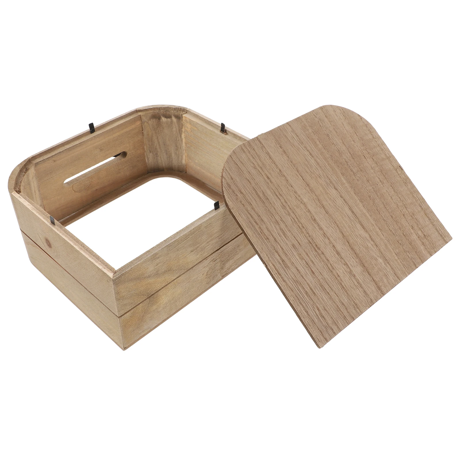 Caja de dinero de madera, monedero Vintage, almacenamiento de vista clara para niños, billetes, monedas, ahorro de hucha, soporte de cambio de viaje