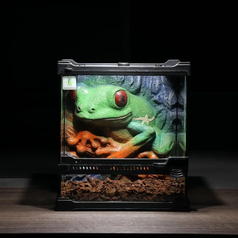 террариум для рептилий Glass Reptile Terrarium Rectangle Stackable Breeding Enclosure Bearded Dragon Lizard Snake Horned Frog Cu