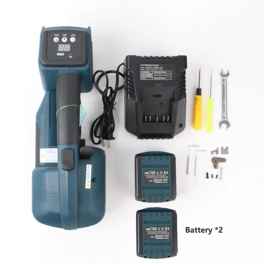 V2 Handheld Automatic Strapping Machine Electric Portable Hot Melting Baler for 13-16mm PET/PP Straps Power Packaging Tool