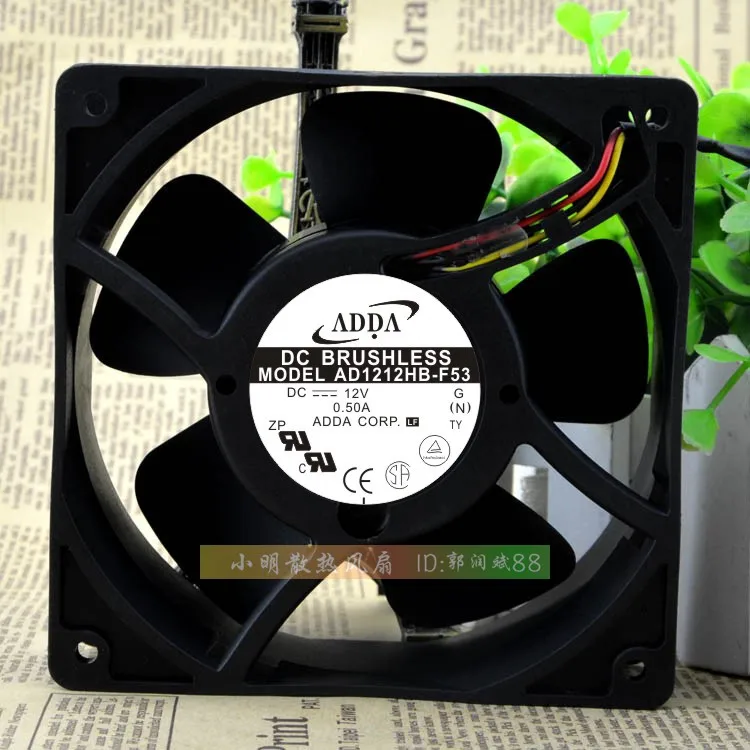 

ORIGINAL AD1212HB-F53 12038 12V 0.50A 12CM COOLING FAN