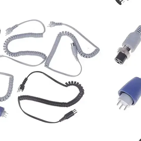 Schwarz Grau 3-polig 9mm 6mm Für Marathon Strong 210 204 90 105L 102L Nagel Griff Stromkabel elektrische Maniküre Bohrer Frühling Draht