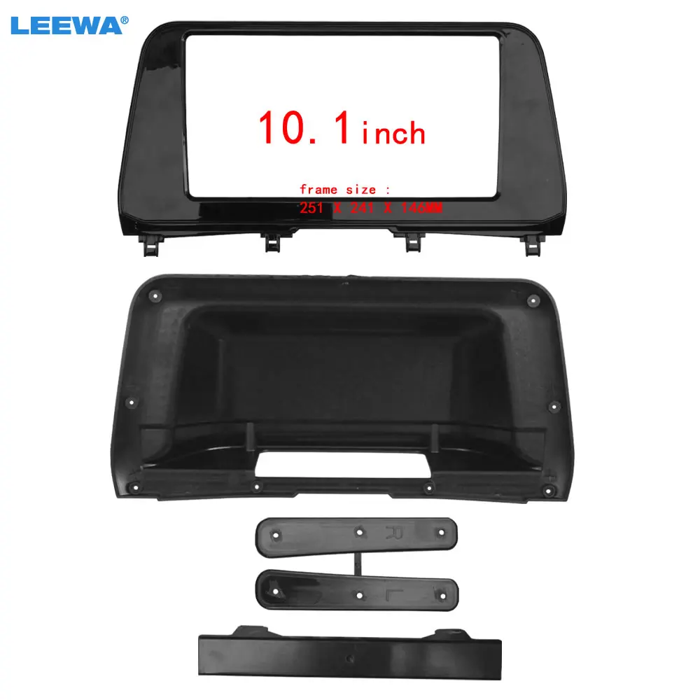 

LEEWA Car Audio 10.1" Big Screen Head Unit Dash Fascia Panel Frame Kit Adapter For Lexus RX300 2020-2021 Radio Dash Frame #4629