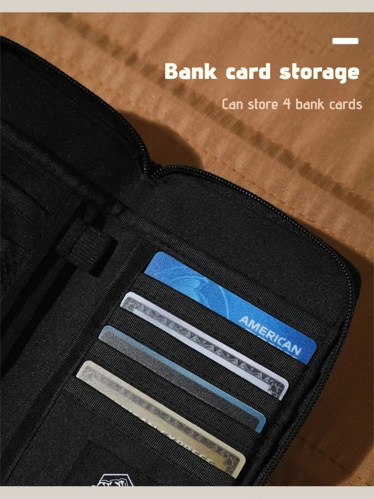 OCEGEAR Travel Wallet Passport Holder RFID Stop Large Capacity Credit Cards Organizer Thief Protection Zipper Purse Handbag