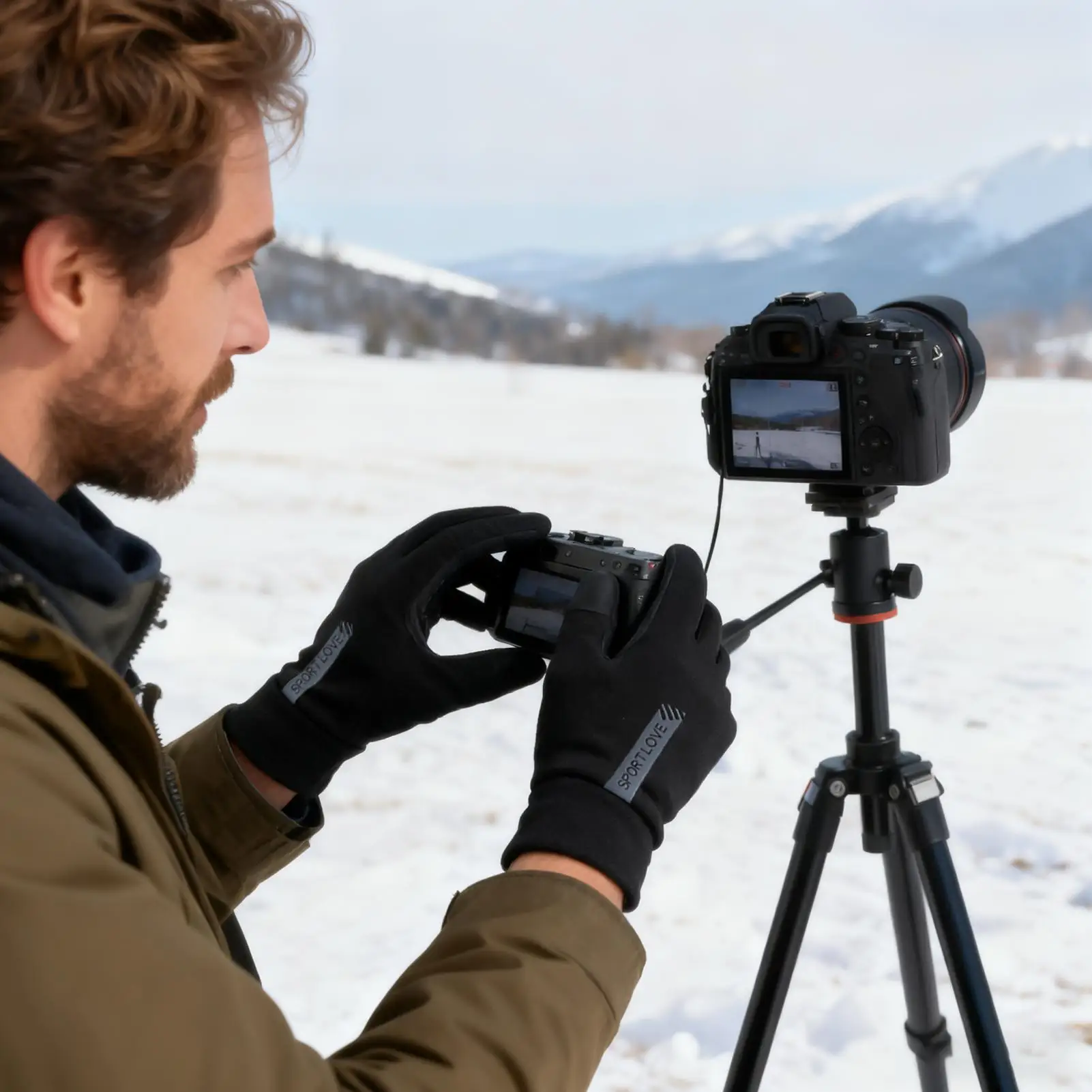 Heated Gloves For Men Flexible Control USB Powered Warm USB Heated Glovesr For Cycling For Skiing Hiking Cycling Snowboarding