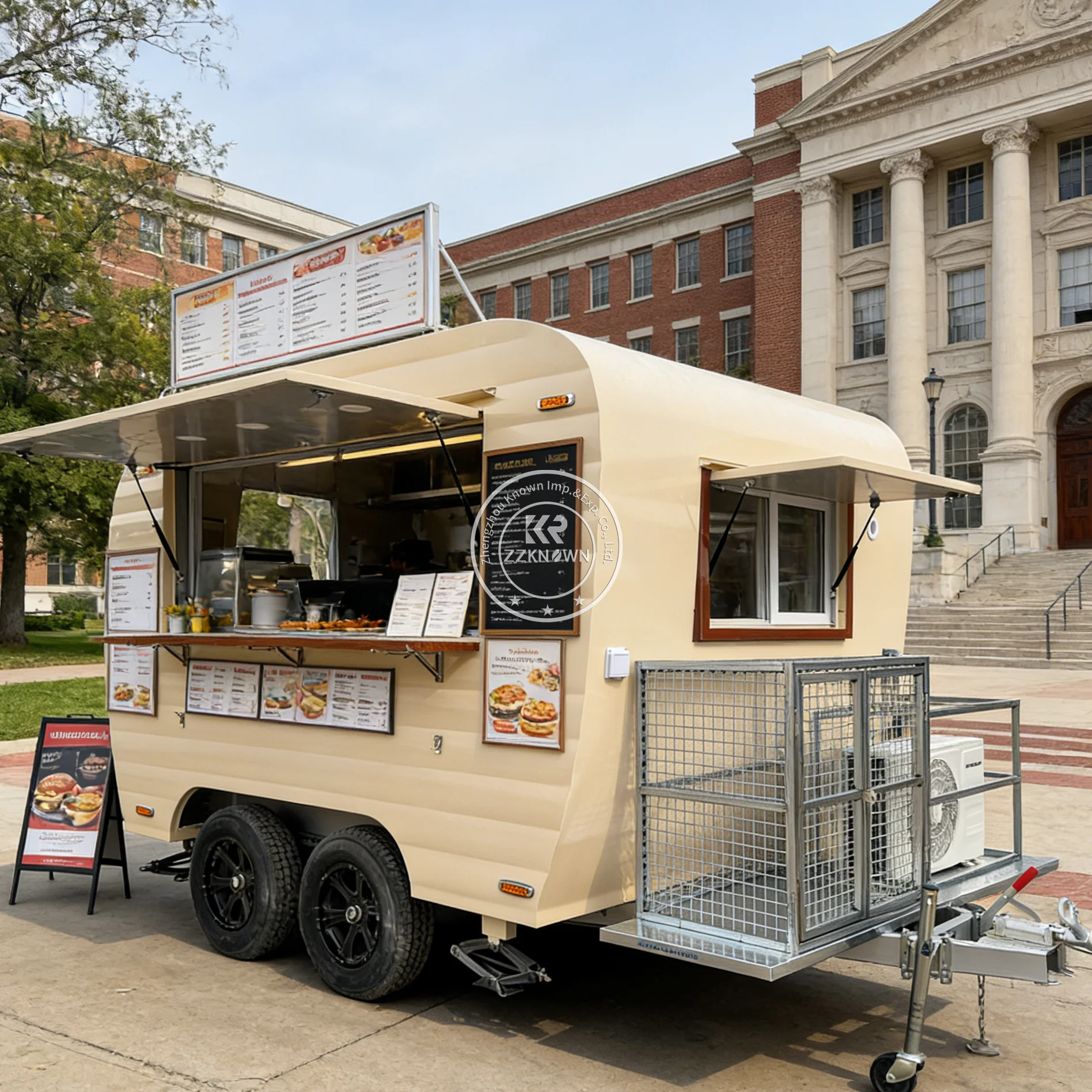 

Hot Sale Custom Mobile Kitchen Food Truck High Quality Commercial Catering Trailer Street Vending Food Trailer For Sale