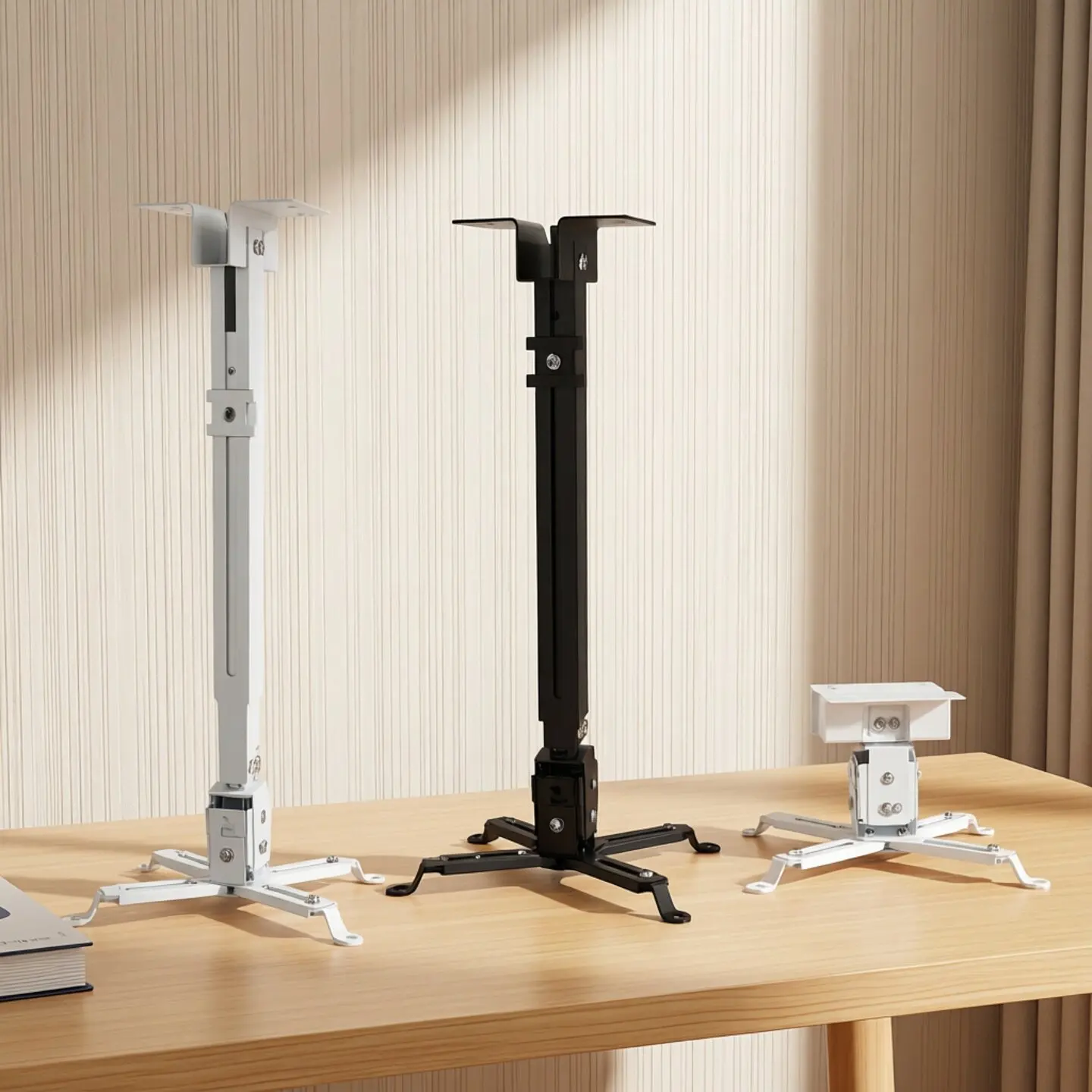 Projector Hanger Epson BenQ ViewSonic Alto Wall Hanging TV Retractable White Universal Hoisting Bracket