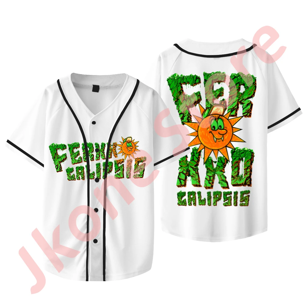 Feid Ferxxocalipsis Logo Merch Jersey pour hommes et femmes, Ferxxo Tour, Économie de baseball, T-shirt décontracté à manches courtes, Mode