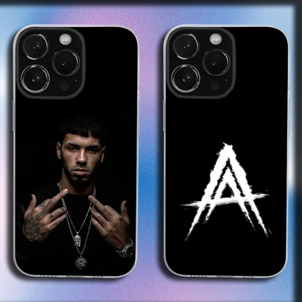 

A-Anuel AA Real Phone Case For iPhone 16,15,14,13,12,11 Plus,Pro,Max,XR,XS,X,Plus,SE,Mini Transparent Soft Cover