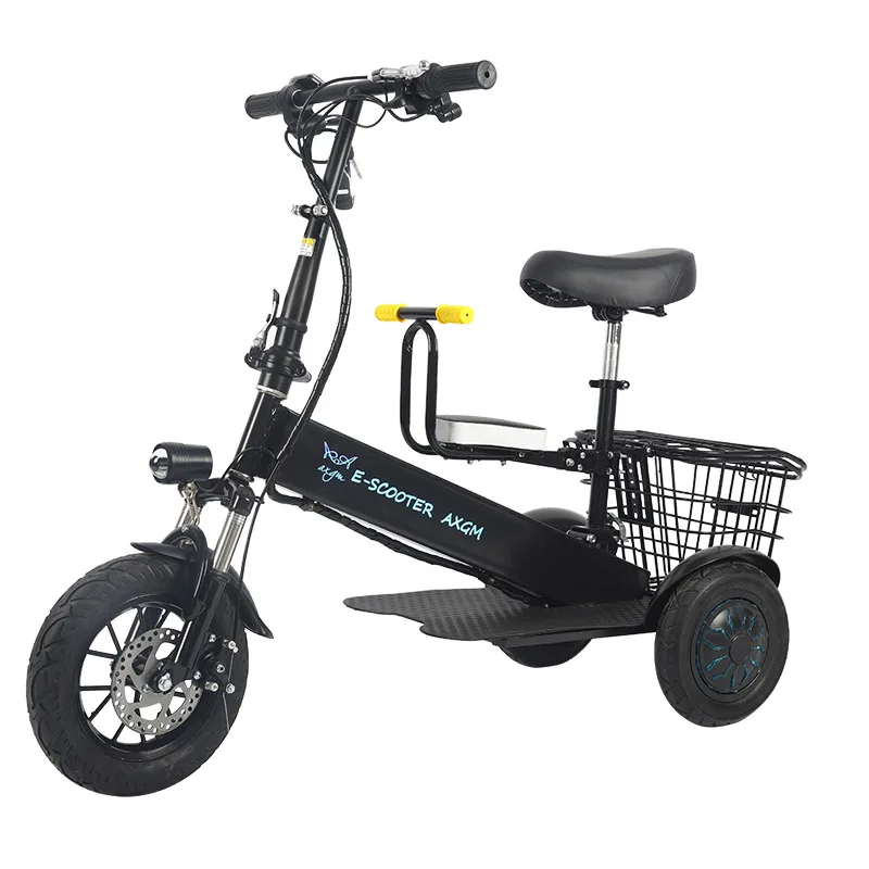 3 Wheel Electric Scooter Tricycle Foldable Motor Travel Adult Three  Mobility Disabled  Handicappled 