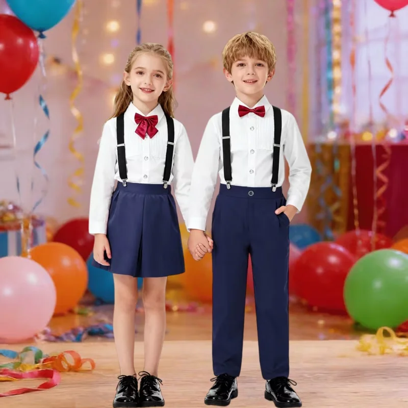 Children's Day Performance Host Costume Children's Formal Wear Set Summer Kindergarten Uniform Primary School Uniform