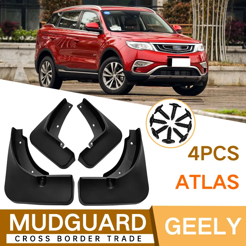 

For Geely Atlas black car mudguard Reduce dust Resist tire dirt car accessories tools