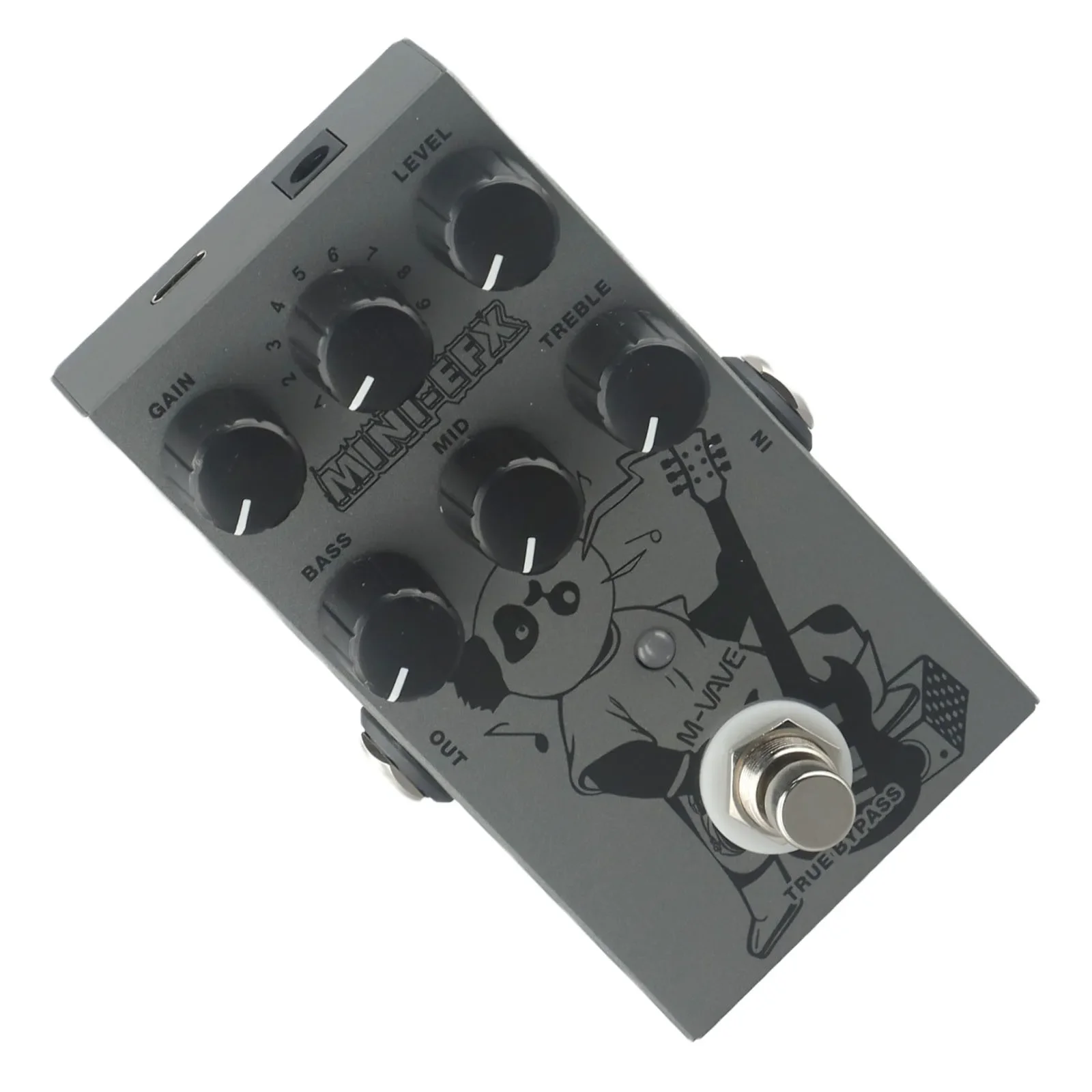 

Professional Use Portable Pedal 112 * 68 * 40mm Overdrive Pedal Metal Overload Pedal High-End Metal Design 9V DC Transformer