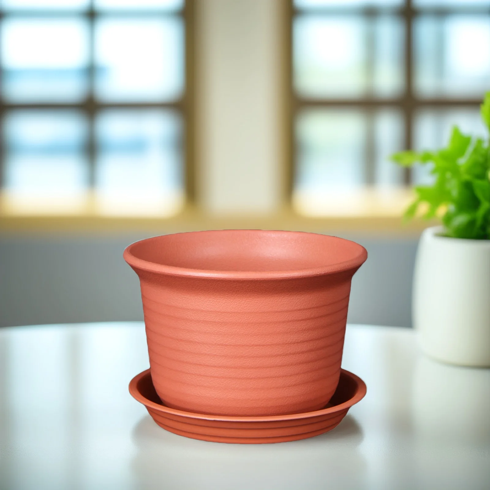 

Resin Flower Pots Small Planters for Succulents Garden Projects Decorations Plastic Planter Pots Indoor Herb Gifts