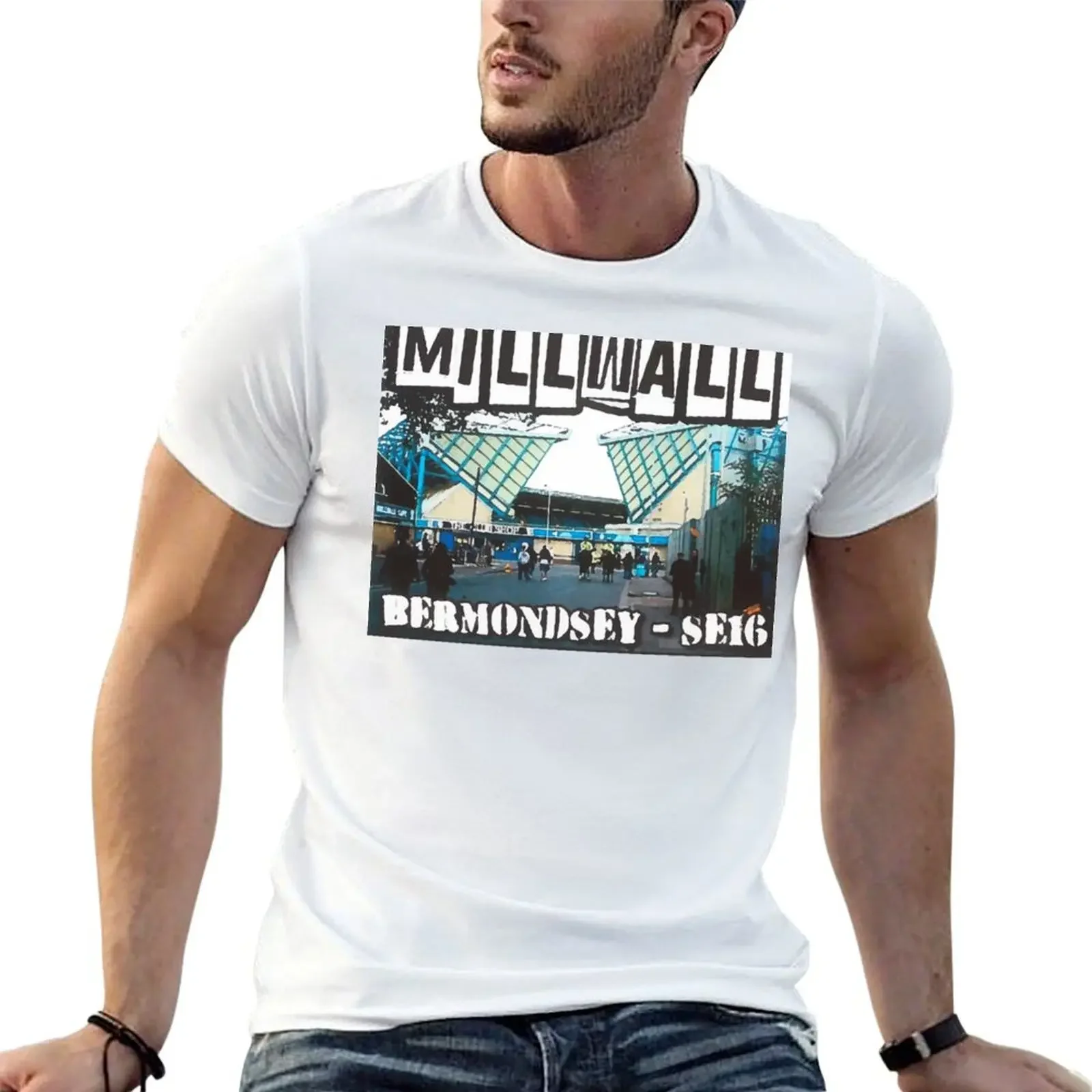 

Millwall Bermondsey SE16 T-Shirt oversized graphic tee anime figures for a boy Aesthetic clothing mens graphic t-shirts anime