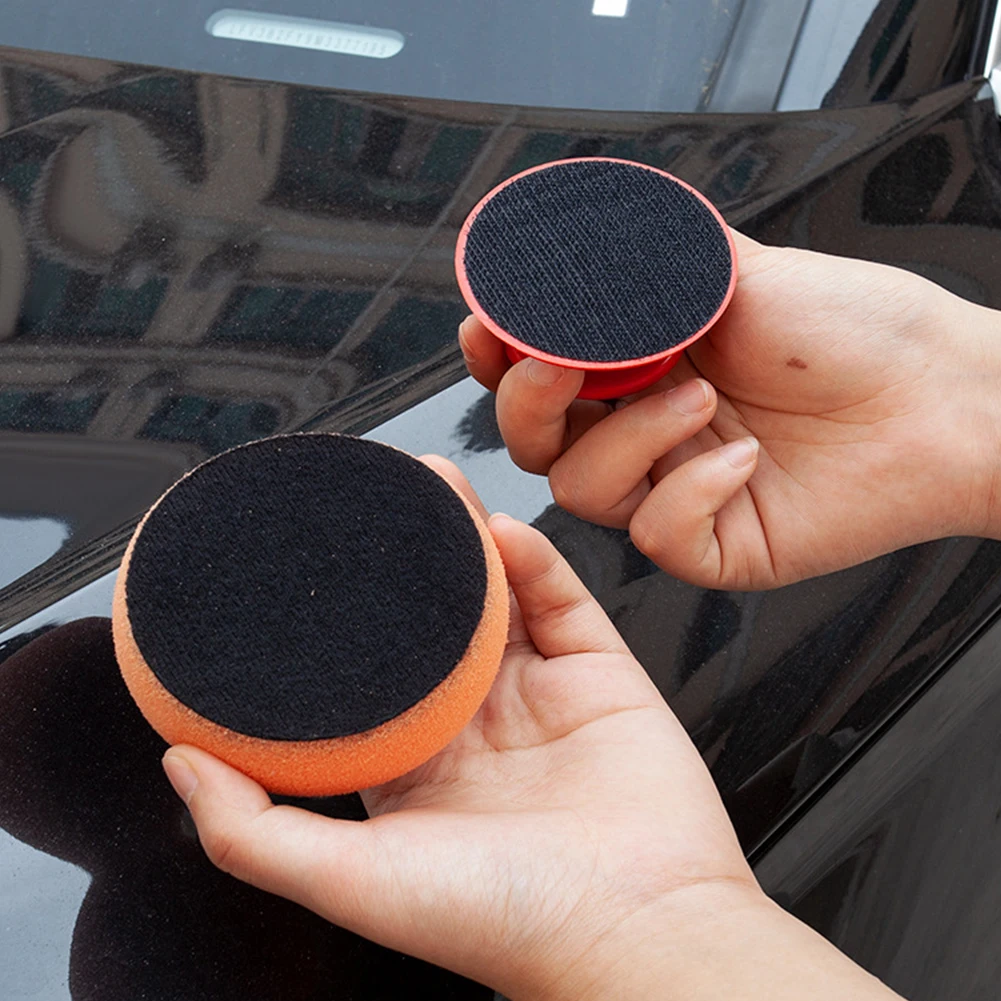 6 قطعة وسادة قضيب القابض مقبض سيارة الشمع غسل إسفنجة تلميع مع مقبض الطاقة لوحة تلميع الإسفنج أداة صيانة السيارات #2