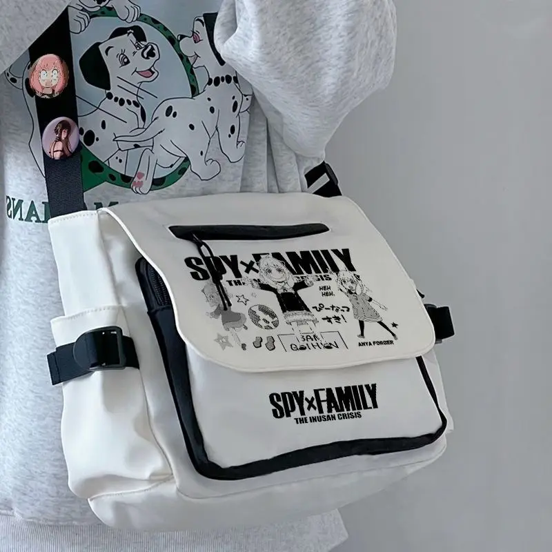 Anime Spy X Family Single Shoulder Crossbody Bag Large Capacity Aniya Two-Dimensional Elementary Middle School Students Boys A