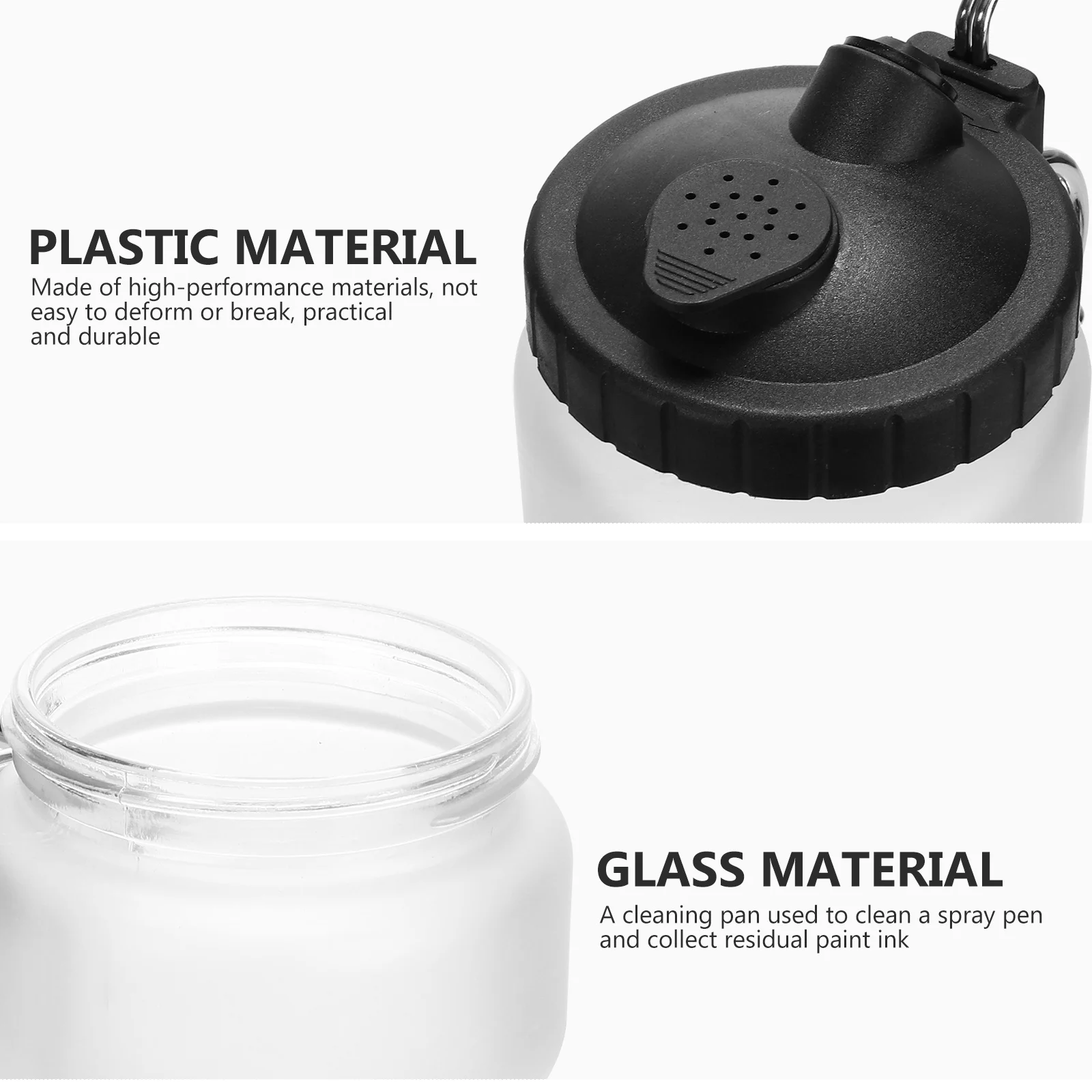

1Pcs Spray Pen Cleaning Tool Airbrush Nozzle Cleaner Durable Kettle for Effective Multi-Color Spray Paint Cleaning and Holder