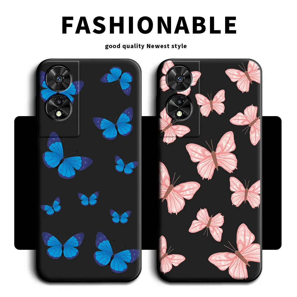 For TCL 505 T509K T5094 4G Case Soft Silicone TPU Panda Flower Couple Style Phone Case For TCL 505 6.75 inch 2024 Back Cover