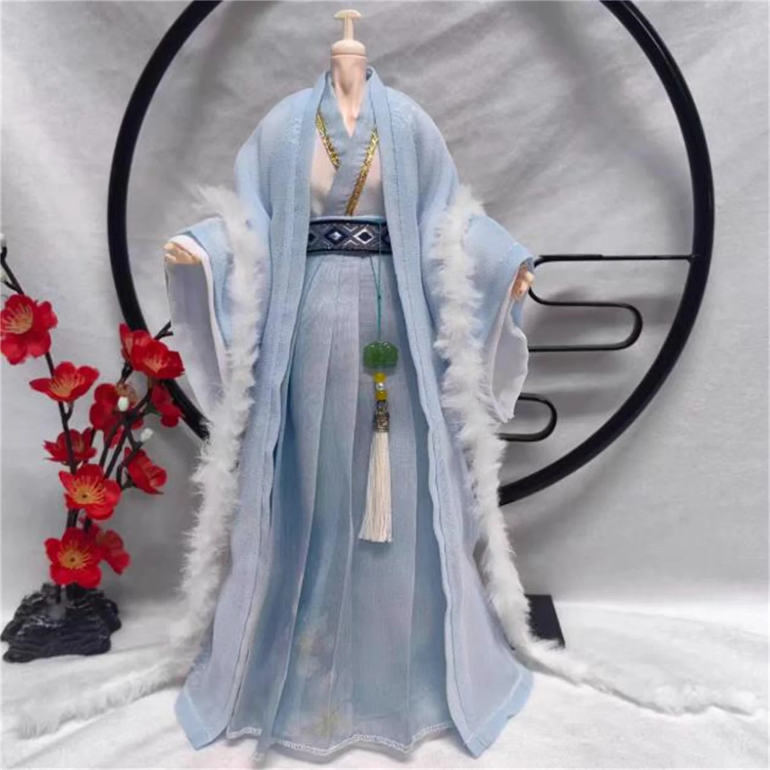 1/6 الرجال Hanfu الصينية القديمة دعوى Hanfu فستان رجل الملابس الزي/قميص معطف نموذج ل 12 بوصة عمل الشكل الجسم اللعب