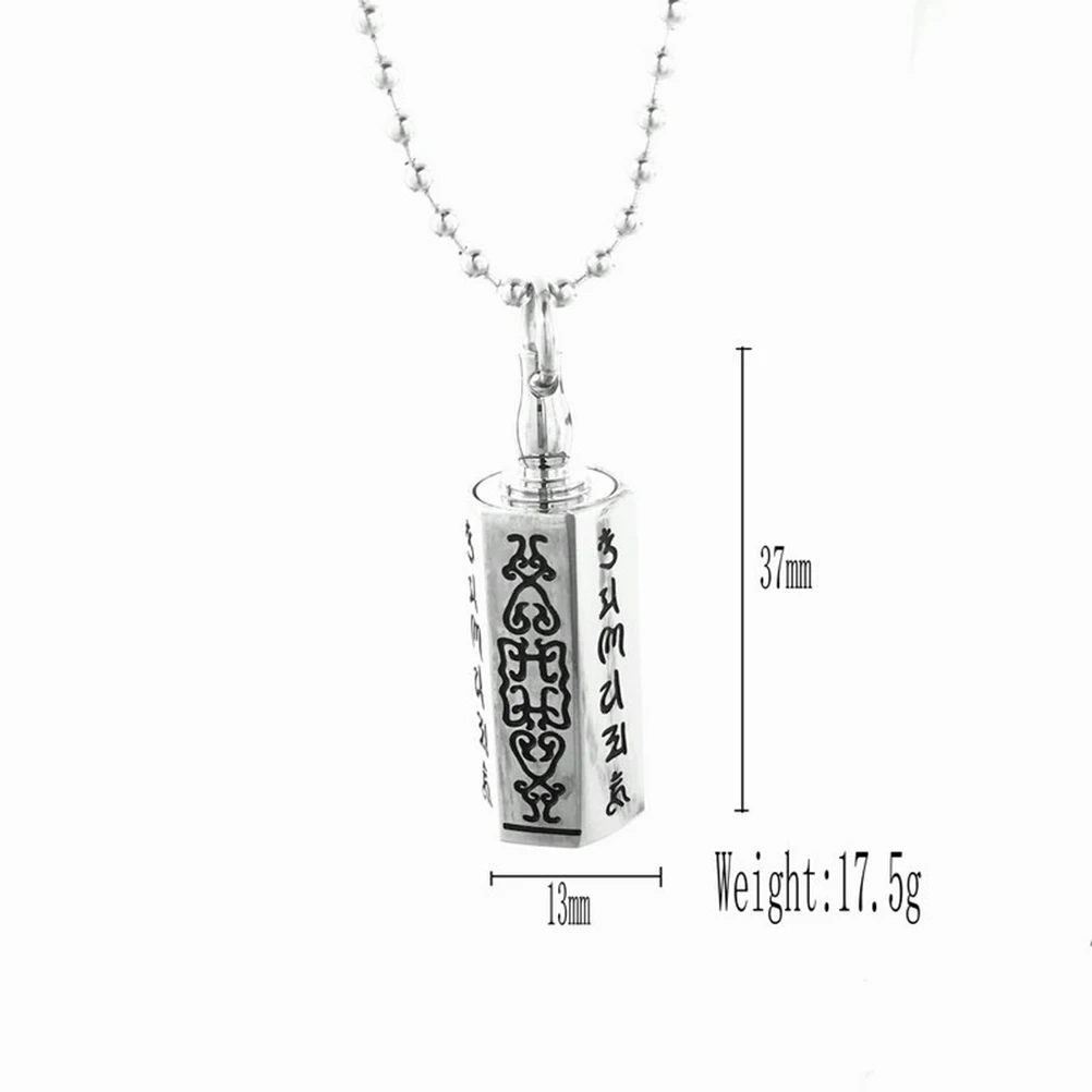 

Creative Openable Pendant Necklace Stainless Steel Jewelry Gift Religious Theme Fine Workmanship Durable Party Prom Decoration