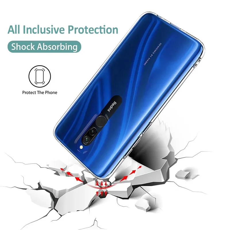 Ultra Thin Silicone Phone Case For Xiaomi Redmi Note 12 11 10 9S 8 Pro 10S 9T 8T Clear Soft Case For Redmi 10A 10C 9A 9C 8 Coque view 4