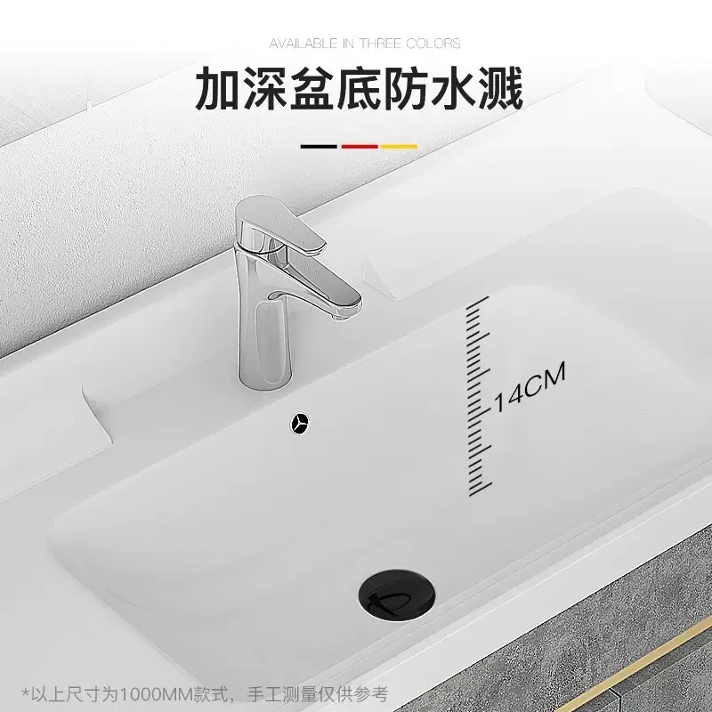 Integrated ceramic washbasin wash basin single basin bathroom cabinet basin toilet semi-built-in washbasin washbasin size size