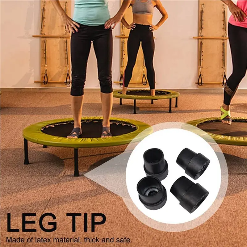 T22C 40PCS Trampoline Foot Pad Trampoline Rubber Cover Jumping Bed Plastic Mat Non-Slip Mat Mute Base Pipe Cover Accessories