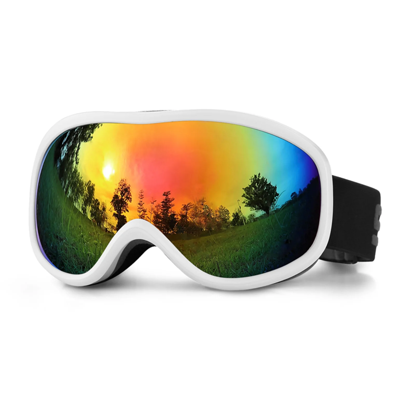 OTG anti-fog adult ski goggles Mens Womens Collision Avoidance Oversized sports Snowboard glasses