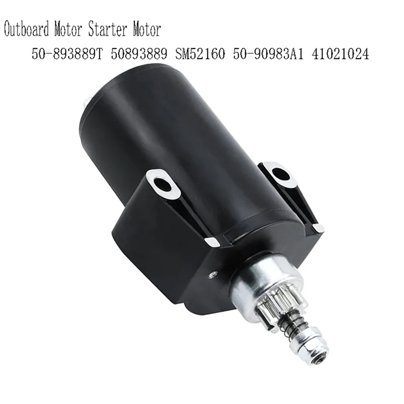 가격 인하! !】50-893889T 아웃보드 모터 스타터 모터 (머큐리 마리너 아웃보드 9.9-25HP 시리즈용) 50893889 SM52160 50-90983A1 410