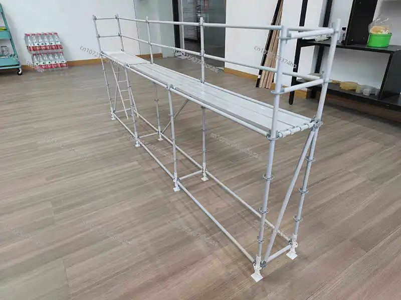 Durable Detachable Scaffolding Training Model, DIY Ring-lock Scaffold with Ladder for Construction Teaching