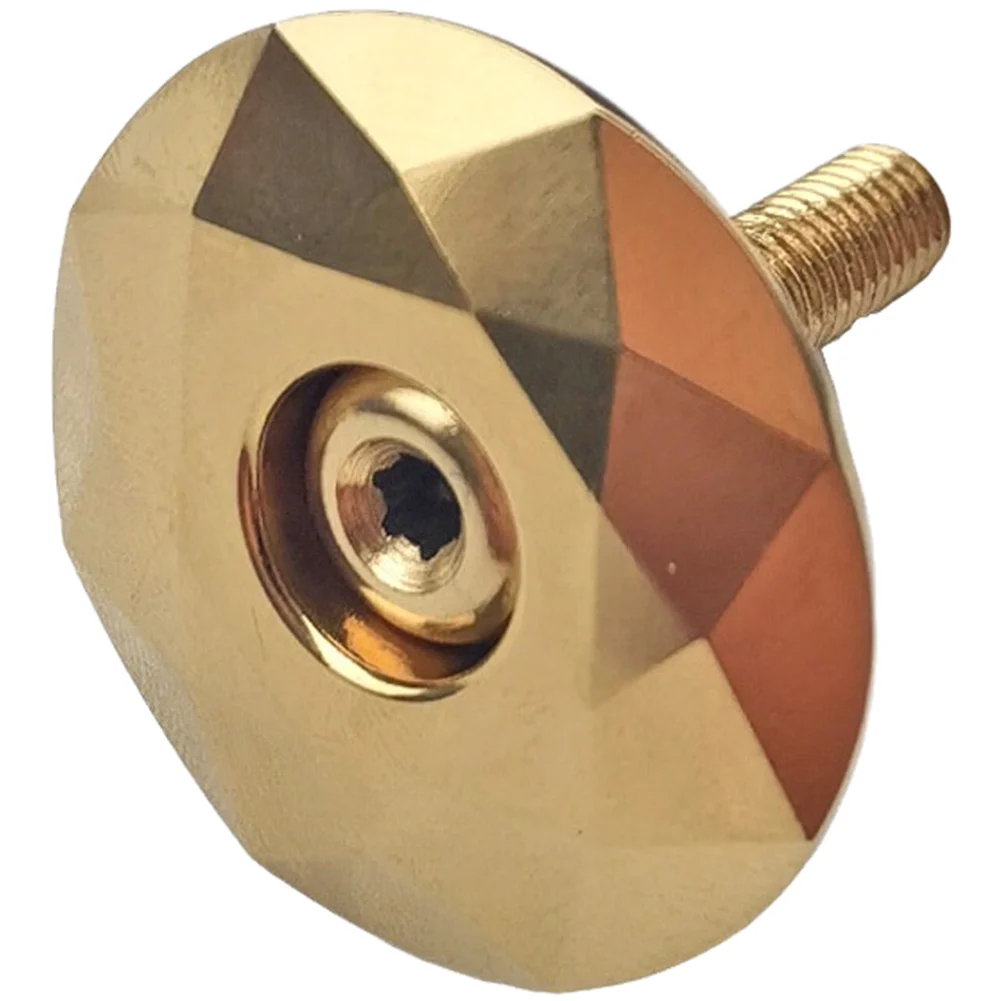 Aluminum Alloy Bike Headset Cap 28.6mm Seven Color Gold Stem Cover With Mounting Screws For Cycling