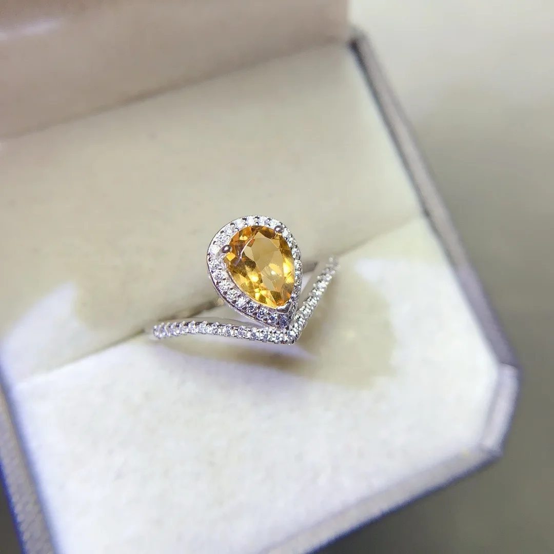 

Вневременное кольцо из серебра S925 с кристаллами и натуральным драгоценным камнем, красивые женские украшения, продуманный подарок на День матери или любой случай