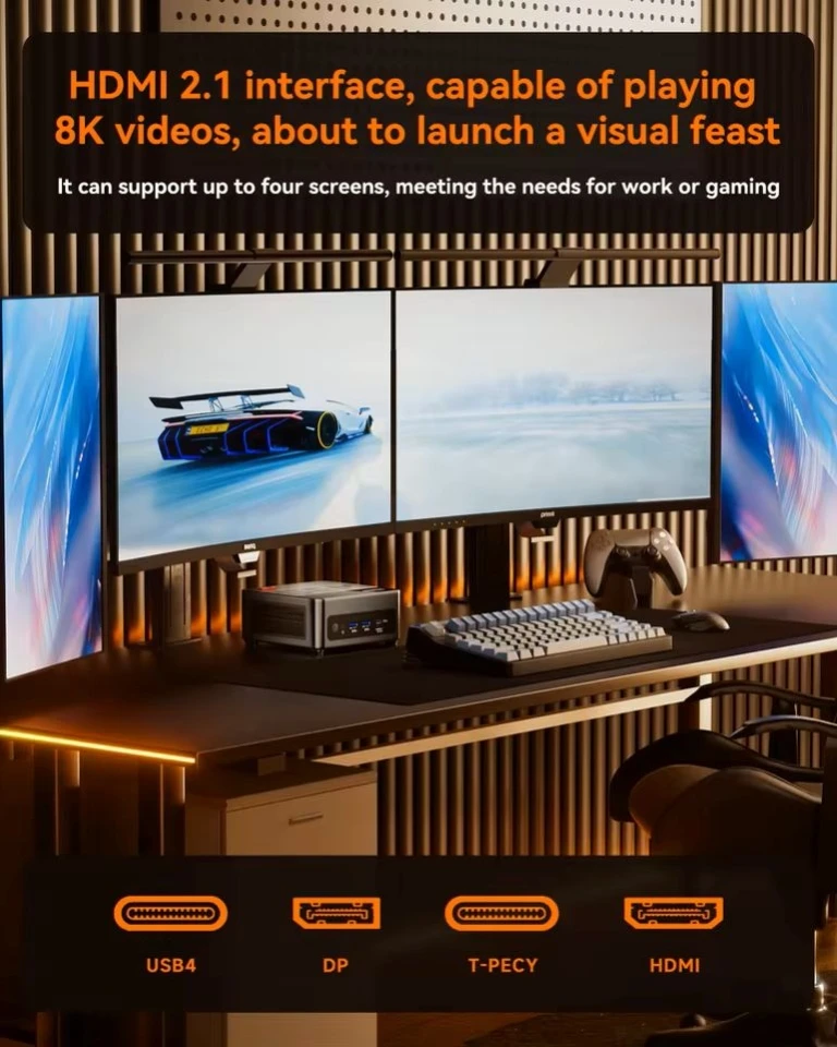 AOOSTAR GEM12 Ryzen 7 7840HS 8845HS Mini PC DDR5 PCIe4.0 NVMe SSD