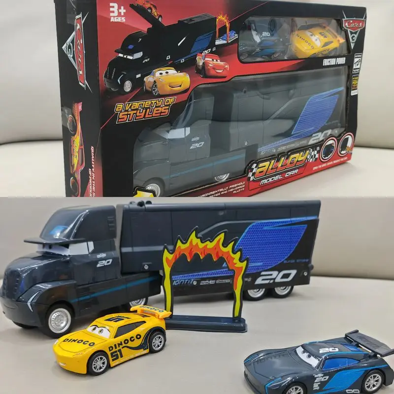新発売 トイ・ストーリー3 ジャクソン・ストーム 合金製モデルカー レール付き慣性車体 子供向けおもちゃ コレクション ギフトボックスセット プレイビークル＆モデル